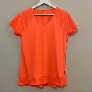 5/$25 RBX Laser Cut Dri-fit Workout Top Orange Size Medium